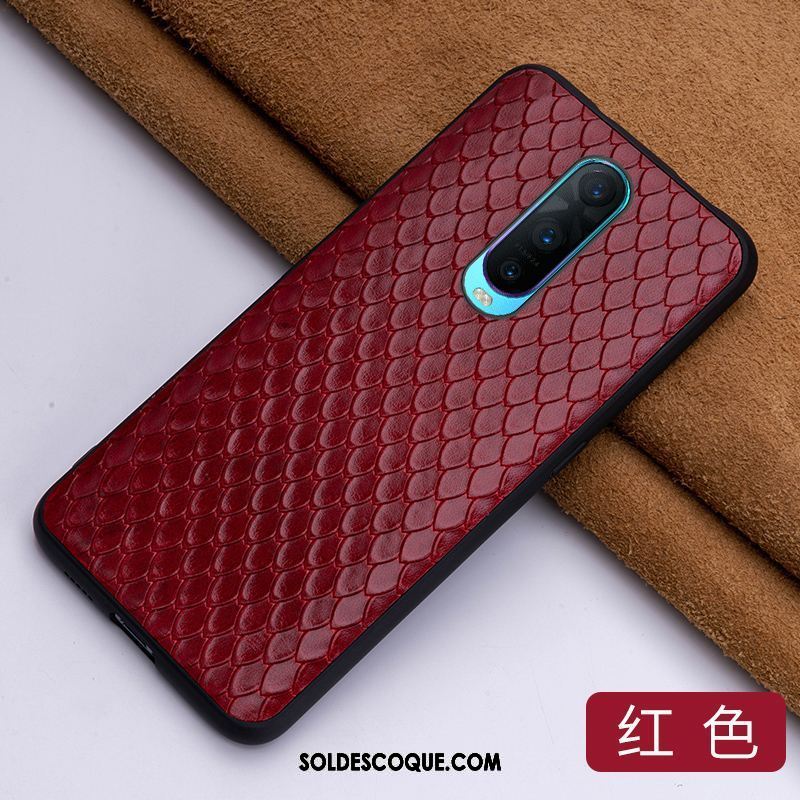 Coque Oppo R17 Pro Créatif Cuir Véritable Luxe Incassable Étui En Cuir En Ligne