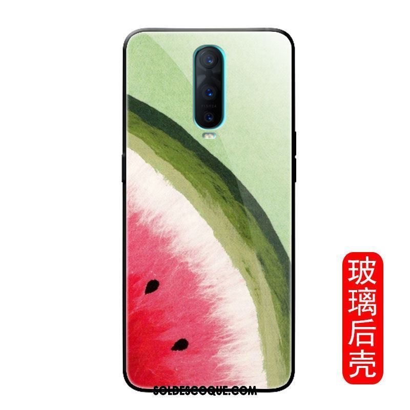 Coque Oppo R17 Pro Marque De Tendance Vert Personnalité Téléphone Portable Simple En Ligne