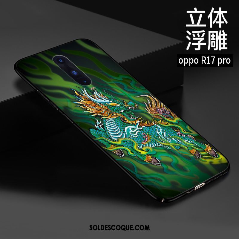 Coque Oppo R17 Pro Téléphone Portable Protection Tendance Style Chinois Gaufrage Pas Cher