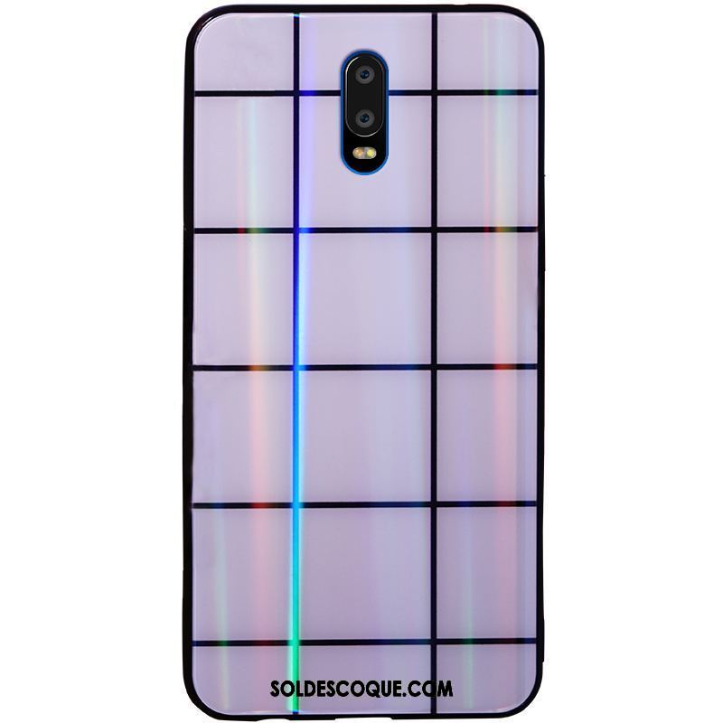 Coque Oppo R17 Silicone Protection Plaid Simple Étui Soldes