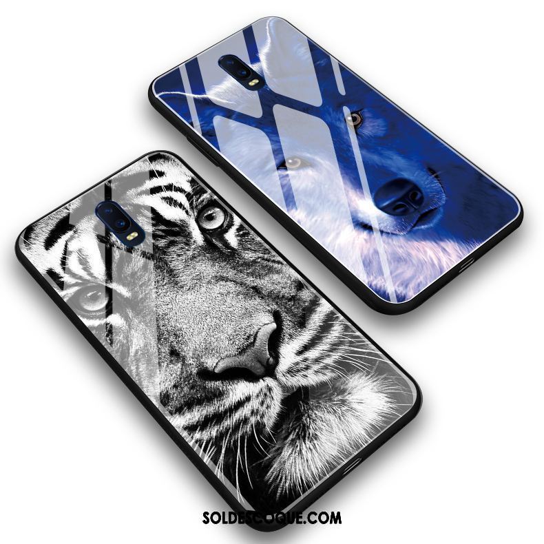 Coque Oppo R17 Tigre Silicone Tout Compris Étui Verre Pas Cher