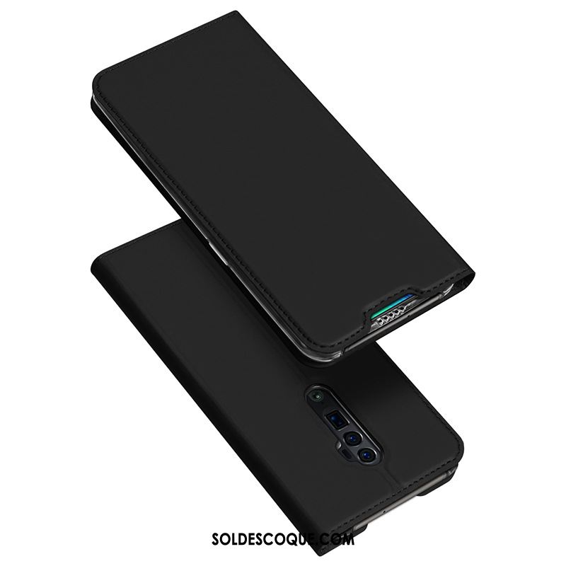 Coque Oppo Reno 10x Zoom Carte Étui En Cuir Téléphone Portable Nouveau Noir Pas Cher