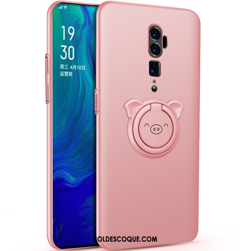 Coque Oppo Reno 10x Zoom Protection Rose Magnétisme Anneau Téléphone Portable Soldes