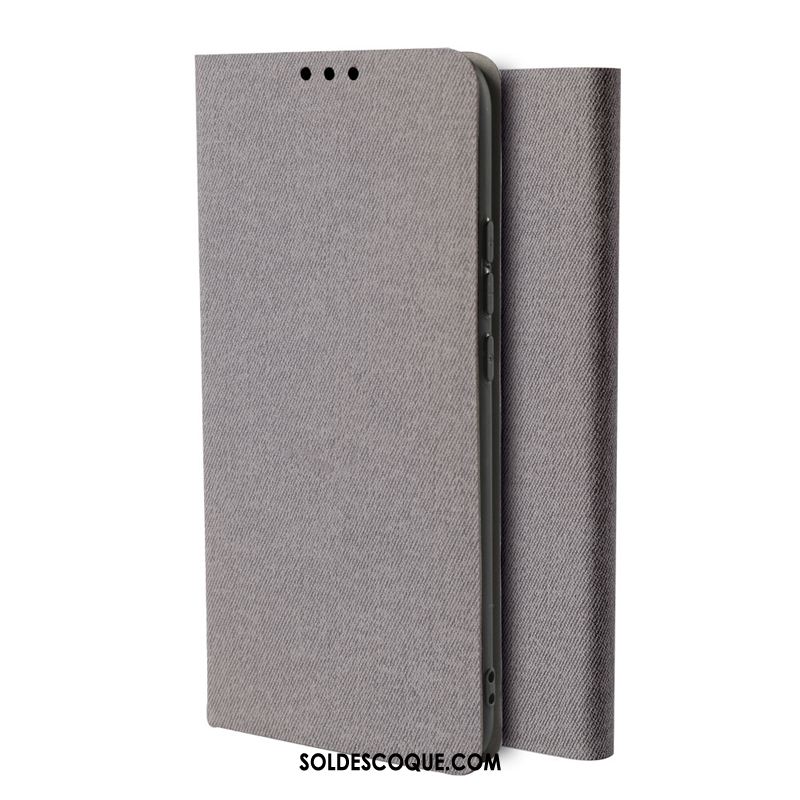 Coque Oppo Reno 10x Zoom Téléphone Portable Tout Compris Simple Gris Étui En Cuir Soldes