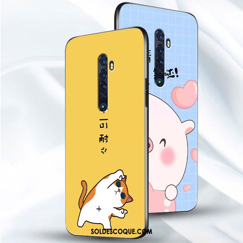 Coque Oppo Reno 2 Coque En Silicone Étui Simple Personnalité Délavé En Daim En Ligne