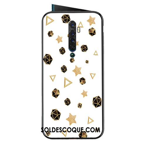 Coque Oppo Reno 2 Personnalité Verre Étoile Téléphone Portable Mode En Vente