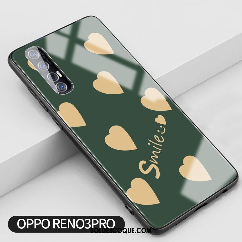 Coque Oppo Reno 3 Pro Amour Silicone Simple Protection Verre Pas Cher