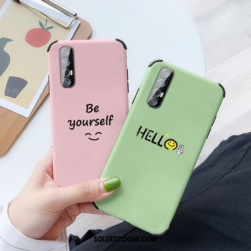 Coque Oppo Reno 3 Pro Net Rouge Silicone Téléphone Portable Créatif Vert France