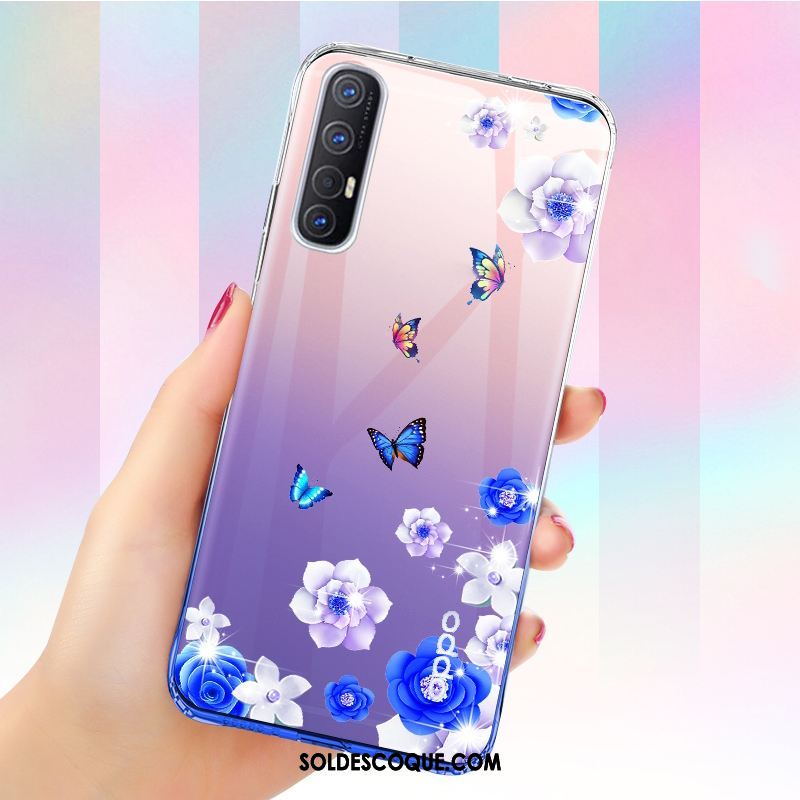 Coque Oppo Reno 3 Pro Tout Compris Tendance Ballon Personnalité Bleu Pas Cher