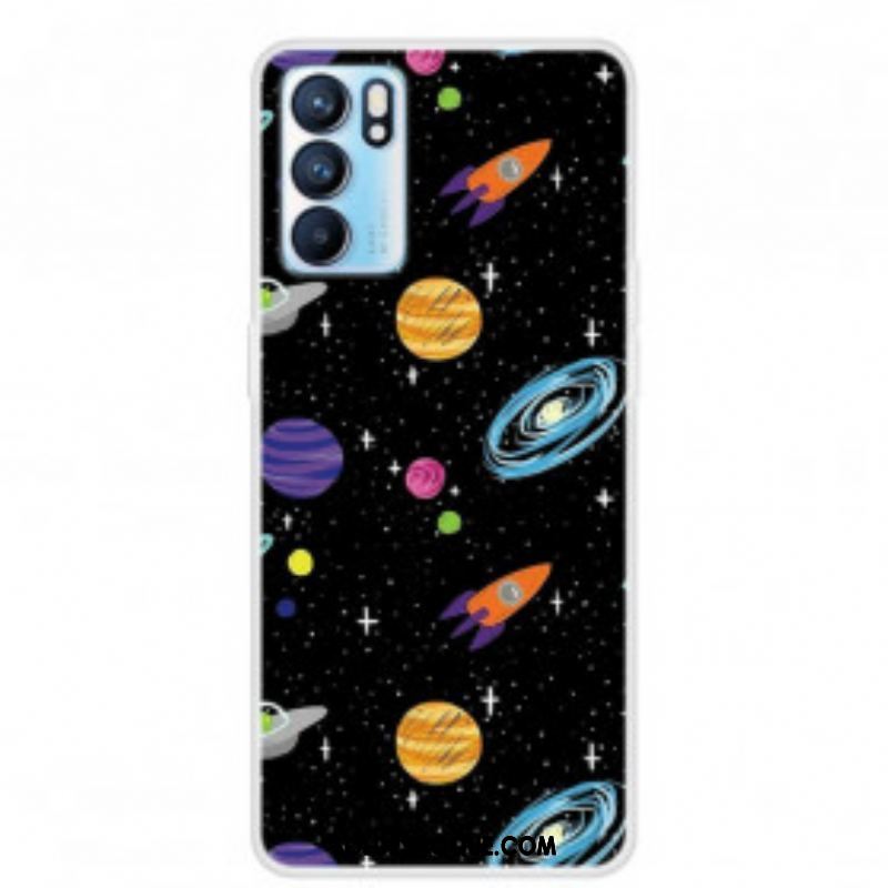 Coque Oppo Reno 6 5G Planète Galaxie