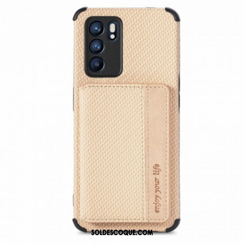 Coque Oppo Reno 6 5G RFID Porte-Cartes Support