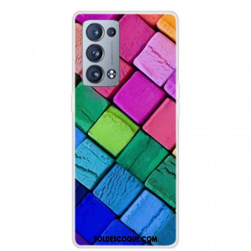 Coque Oppo Reno 6 Pro 5G Blocs Colorés