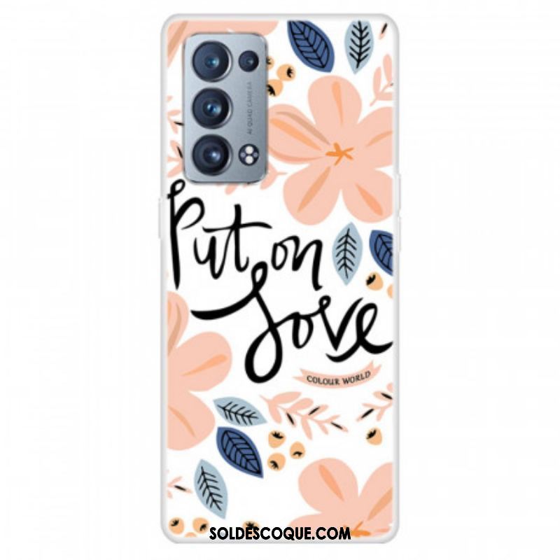 Coque Oppo Reno 6 Pro 5G Put On Love