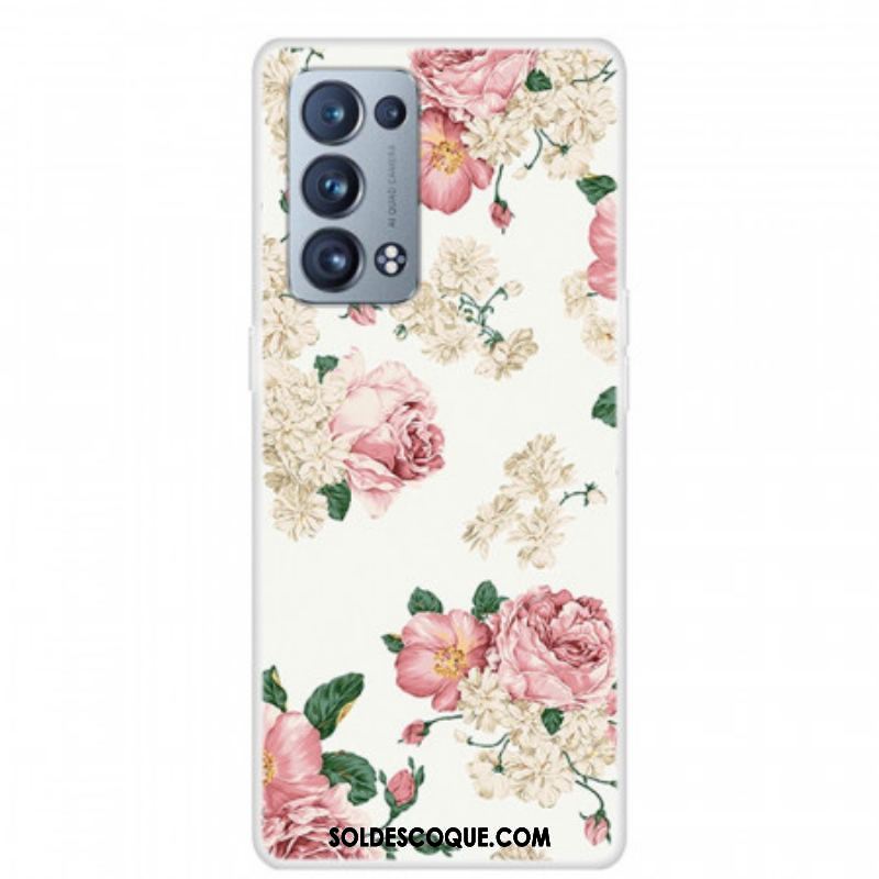 Coque Oppo Reno 6 Pro 5G Roses Rétro