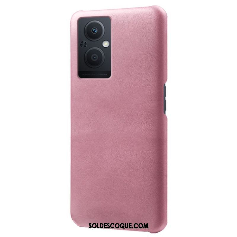 Coque Oppo Reno 8 Lite Effet Cuir