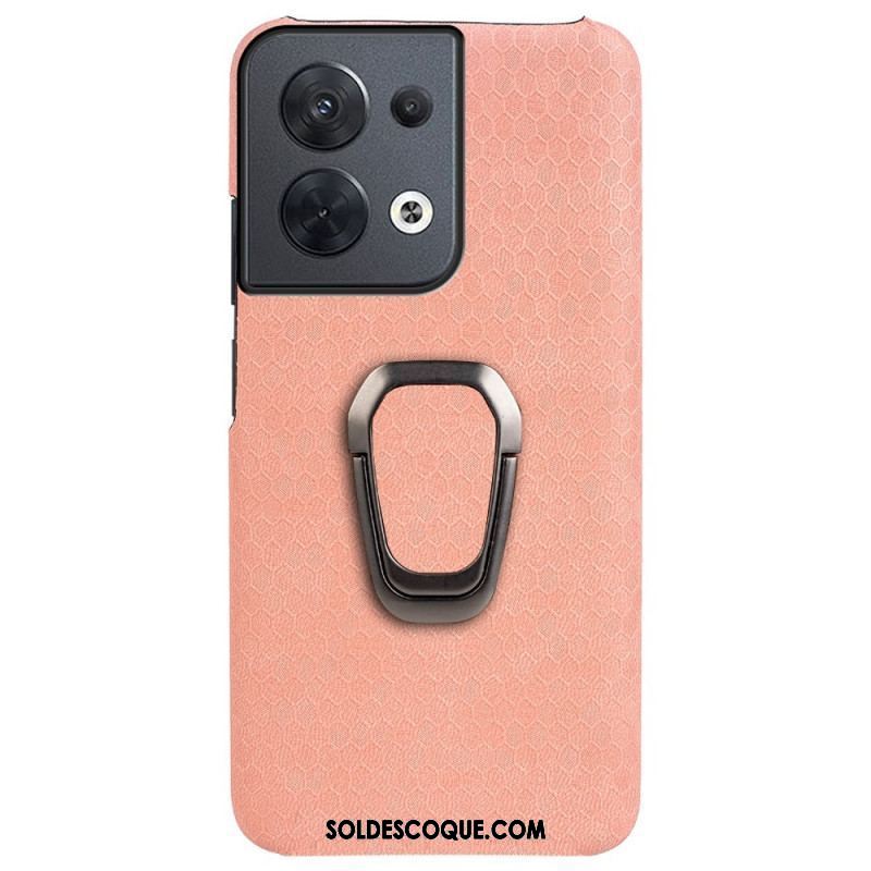 Coque Oppo Reno 8 Nid d'Abeille avec Anneau-Support