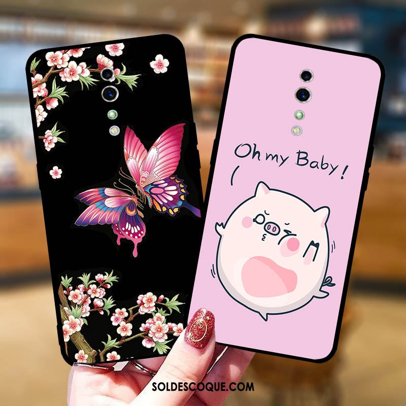 Coque Oppo Reno Z Charmant Frais Anneau Fluide Doux Téléphone Portable Soldes