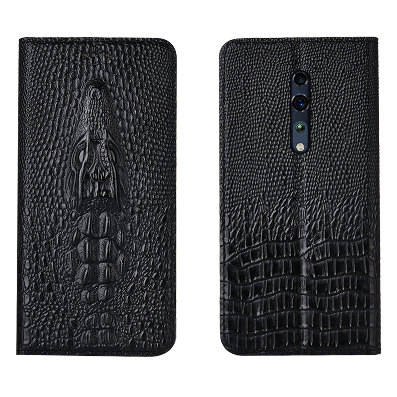 Coque Oppo Reno Z Noir Protection Crocodile Incassable Étui En Vente