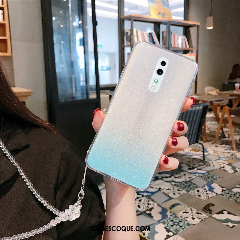 Coque Oppo Reno Z Téléphone Portable Tempérer Nouveau Cristal Silicone En Ligne