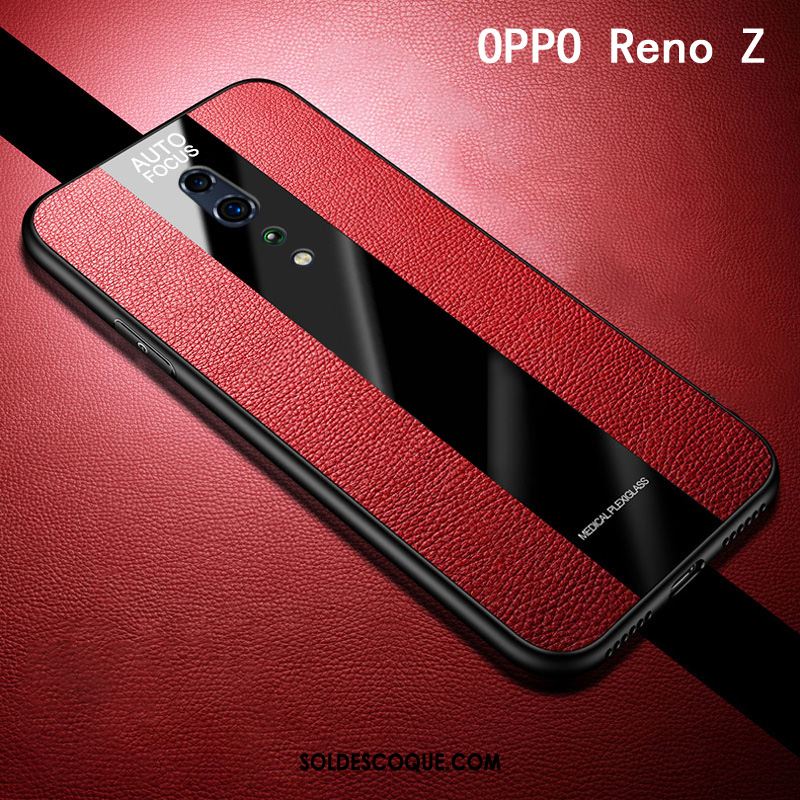 Coque Oppo Reno Z Téléphone Portable Tout Compris Tempérer Étui Rouge Soldes