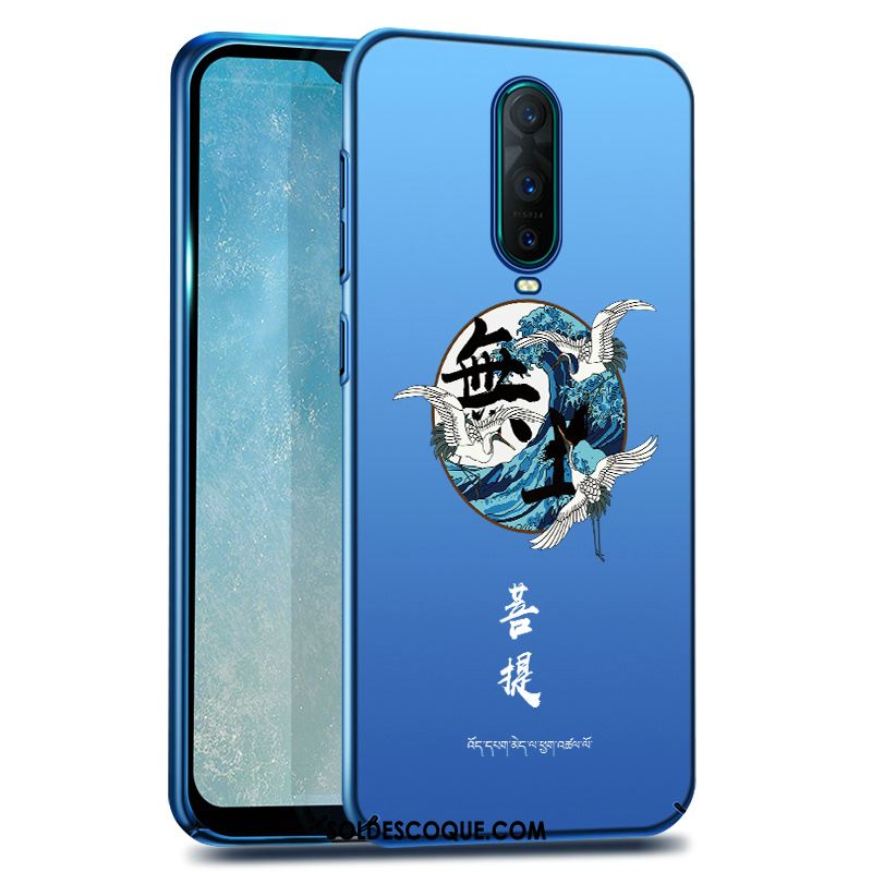 Coque Oppo Rx17 Pro Incassable Marque De Tendance Bleu Net Rouge Téléphone Portable Housse Pas Cher