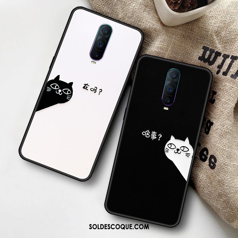 Coque Oppo Rx17 Pro Nouveau Chat Gaufrage Étui Silicone Pas Cher