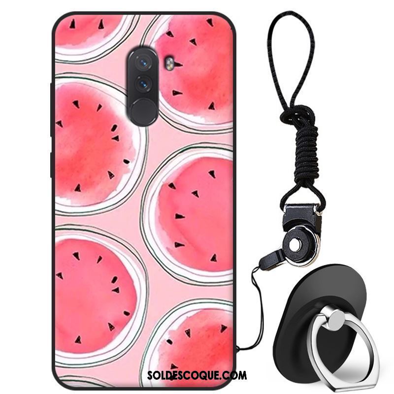 Coque Pocophone F1 Fluide Doux Rose Silicone Petit Téléphone Portable En Vente