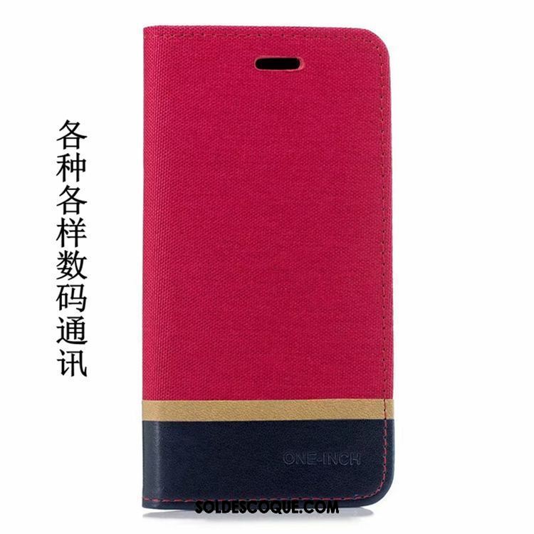 Coque Pocophone F1 Protection Téléphone Portable Rouge Étui En Cuir Petit Pas Cher