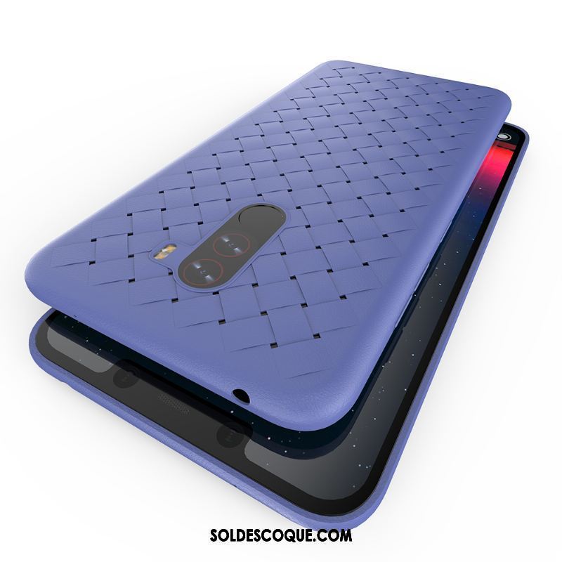 Coque Pocophone F1 Étui Créatif Personnalité Bleu Téléphone Portable Housse En Vente