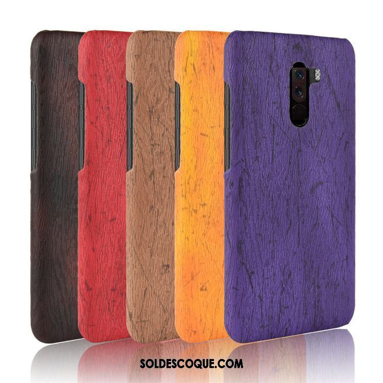 Coque Pocophone F1 Étui Téléphone Portable Protection Difficile Violet Soldes