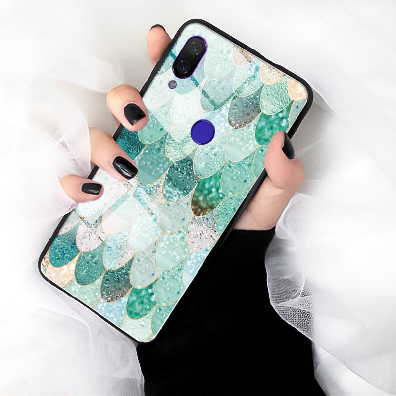 Coque Redmi 7 Sirène Personnalité Vert Verre Trempé Frais Soldes