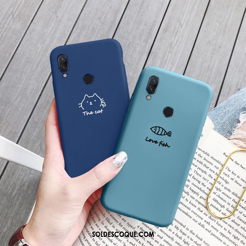 Coque Redmi 7 Tout Compris Dessin Animé Silicone Rouge Incassable Pas Cher