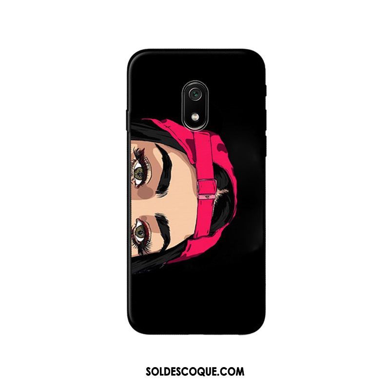 Coque Redmi 8a Marque De Tendance Silicone Charmant Amoureux Noir Pas Cher