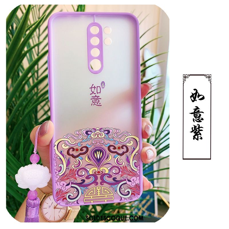 Coque Redmi 9 Ornements Suspendus Violet Téléphone Portable Tendance Tout Compris En Vente