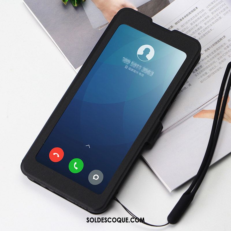 Coque Redmi 9 Téléphone Portable Noir Protection Incassable Étui En Cuir En Ligne