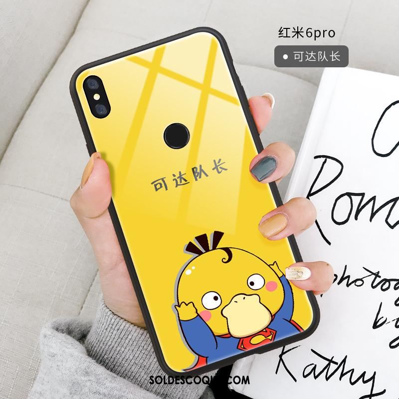 Coque Redmi Note 6 Pro Incassable Rouge Dessin Animé Verre Charmant Soldes