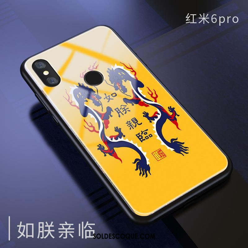 Coque Redmi Note 6 Pro Verre Silicone Jaune Étui Protection En Vente