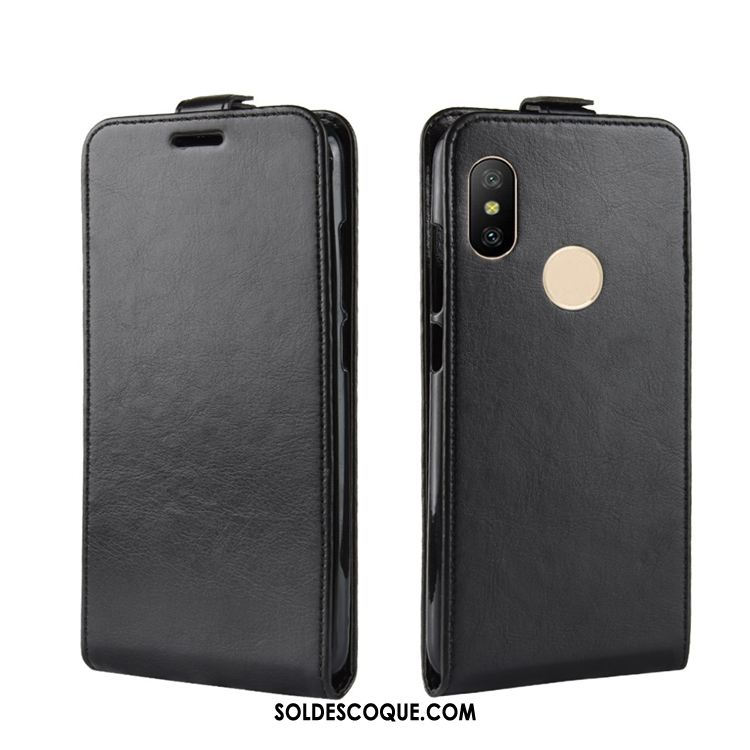 Coque Redmi Note 6 Pro Étui En Cuir Rouge Téléphone Portable Noir En Ligne