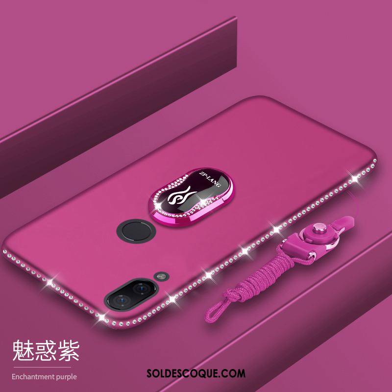 Coque Redmi Note 7 Rouge Fluide Doux Tout Compris Personnalité Violet Pas Cher