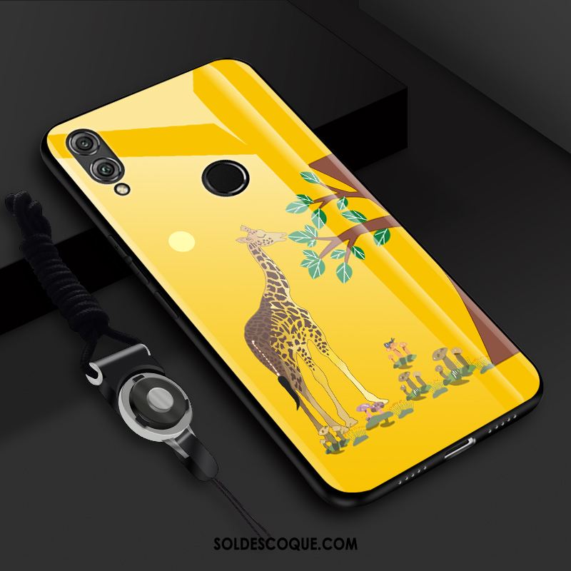 Coque Redmi Note 7 Verre Petit Jaune Téléphone Portable Rouge Pas Cher