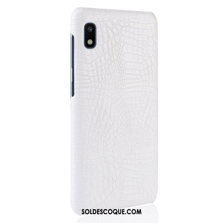 Coque Samsung Galaxy A10 Cuir Téléphone Portable Étoile Étui Blanc En Vente