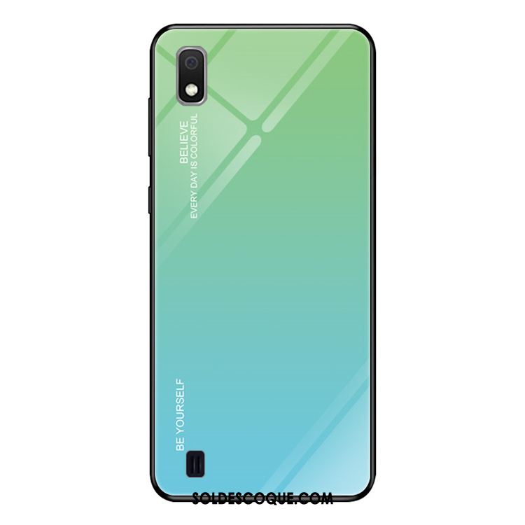 Coque Samsung Galaxy A10 Étoile Étui Vert Dégradé Téléphone Portable Pas Cher