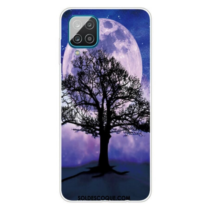 Coque Samsung Galaxy A12 / M12 Arbre et Lune