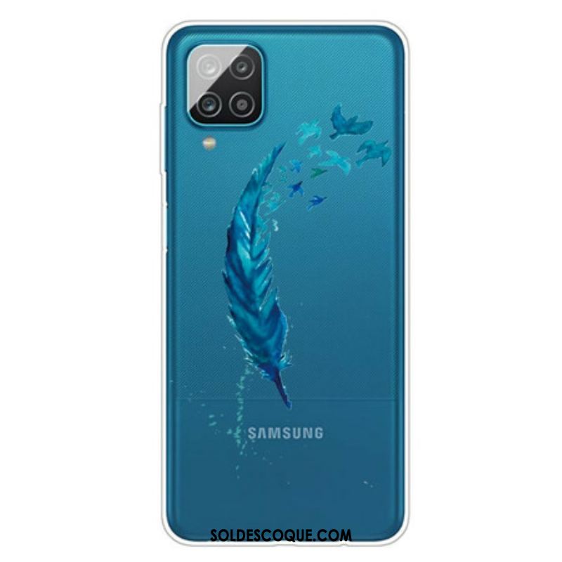 Coque Samsung Galaxy A12 / M12 Belle Plume