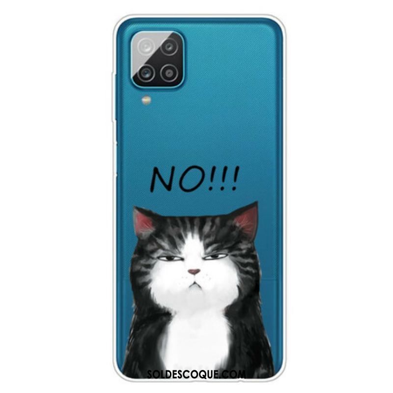 Coque Samsung Galaxy A12 / M12 Le Chat Qui Dit Non