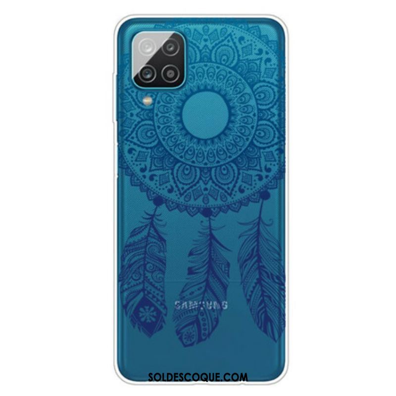 Coque Samsung Galaxy A12 / M12 Mandala Floral Unique