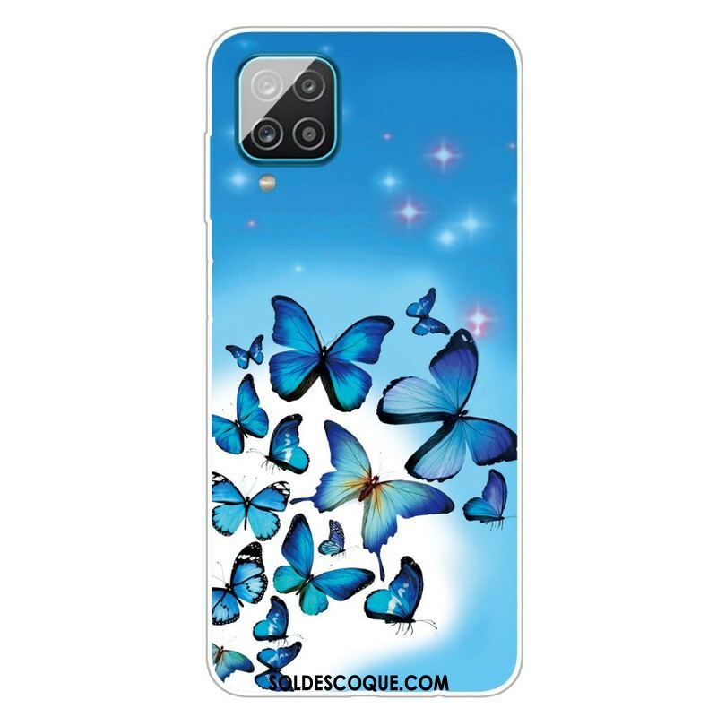 Coque Samsung Galaxy A12 / M12 Papillons Papillons