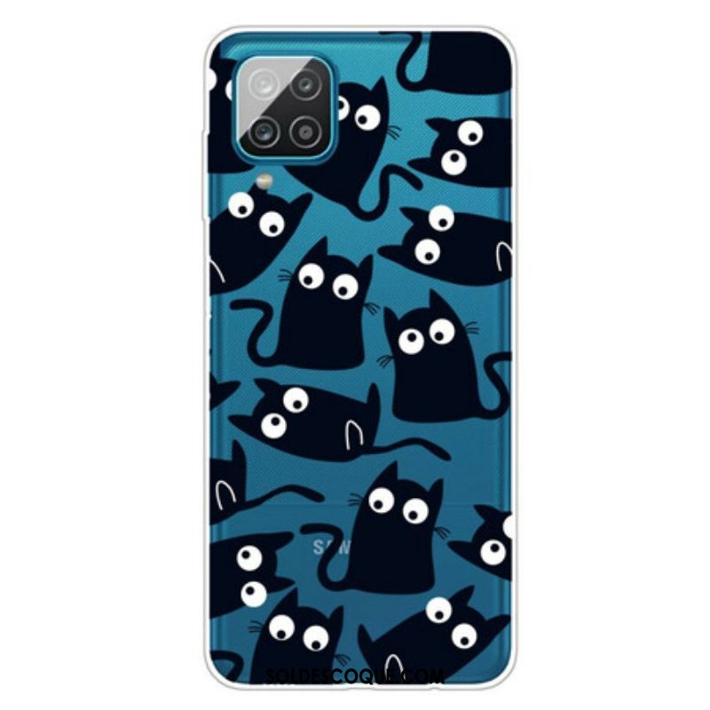 Coque Samsung Galaxy A12 / M12 Souris Noires