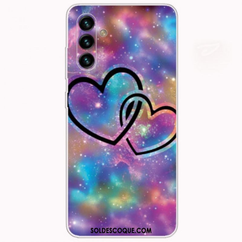 Coque Samsung Galaxy A13 5G / A04S Coeurs Enchaînés