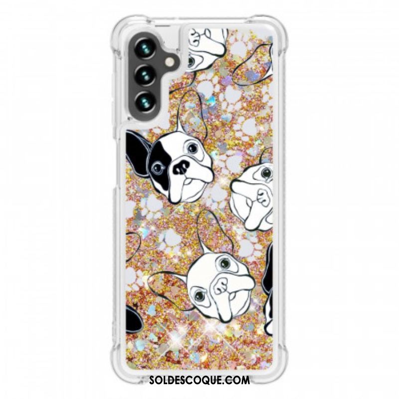 Coque Samsung Galaxy A13 5G / A04s Mr Chien Paillettes